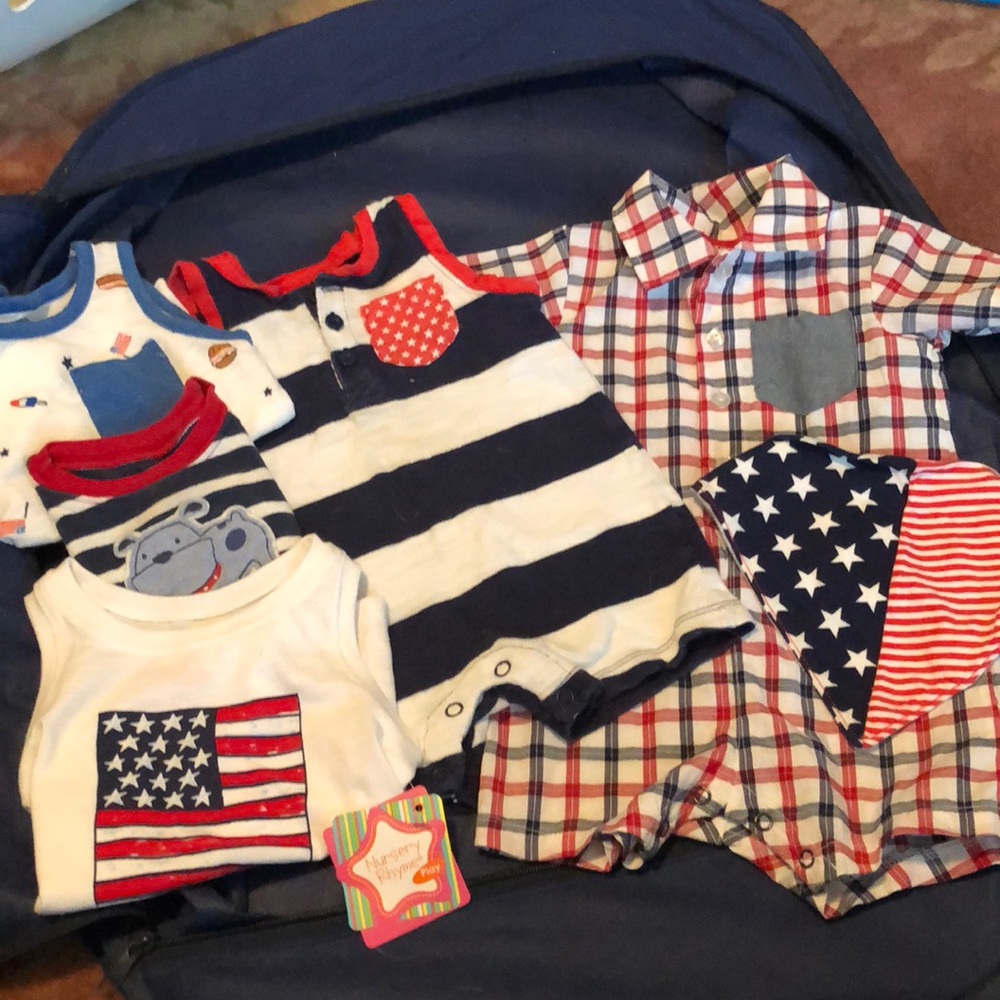 Patriotic baby boy bundle